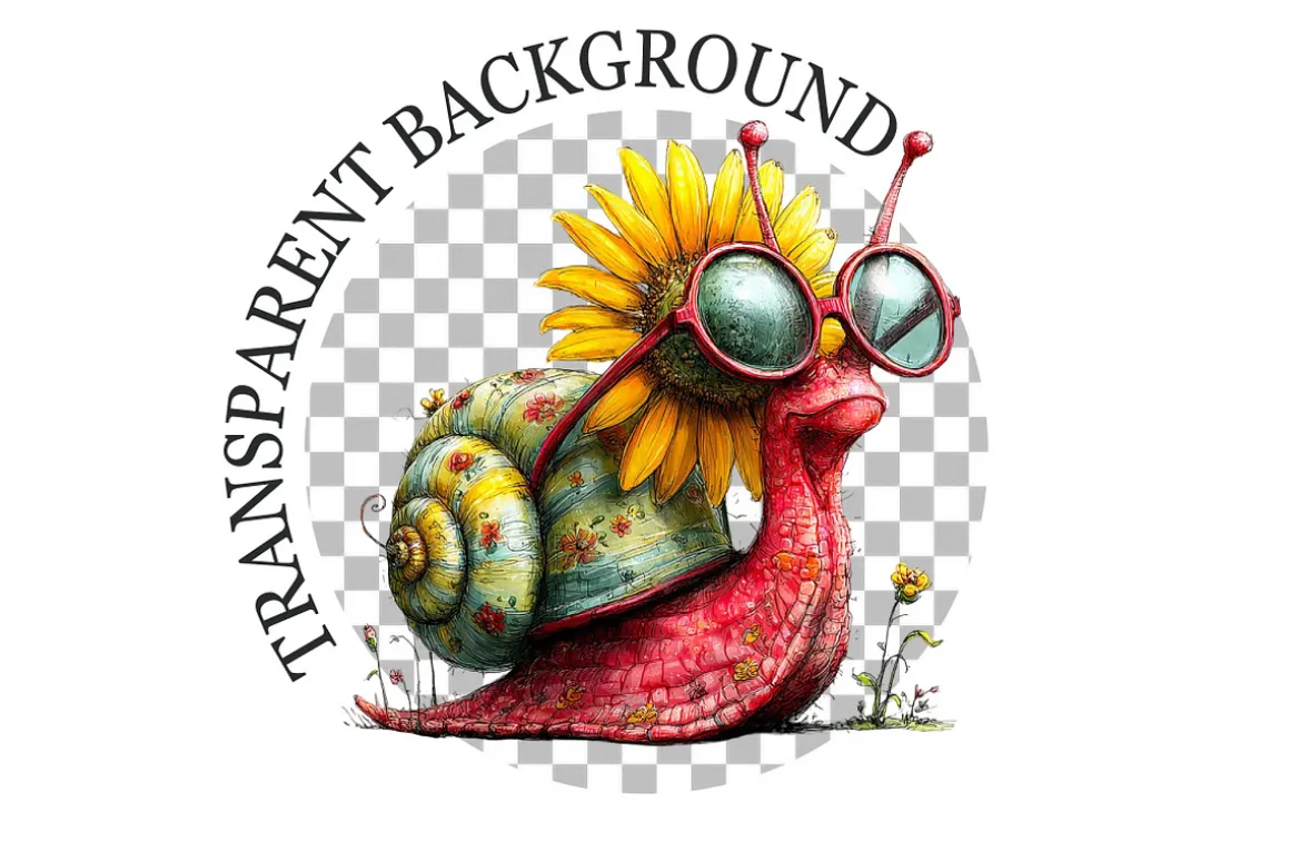 Funny Summer Snail Clipart