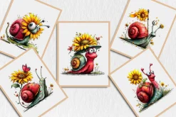 Funny Summer Snail Clipart