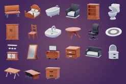 Furniture 3D Icon Pack