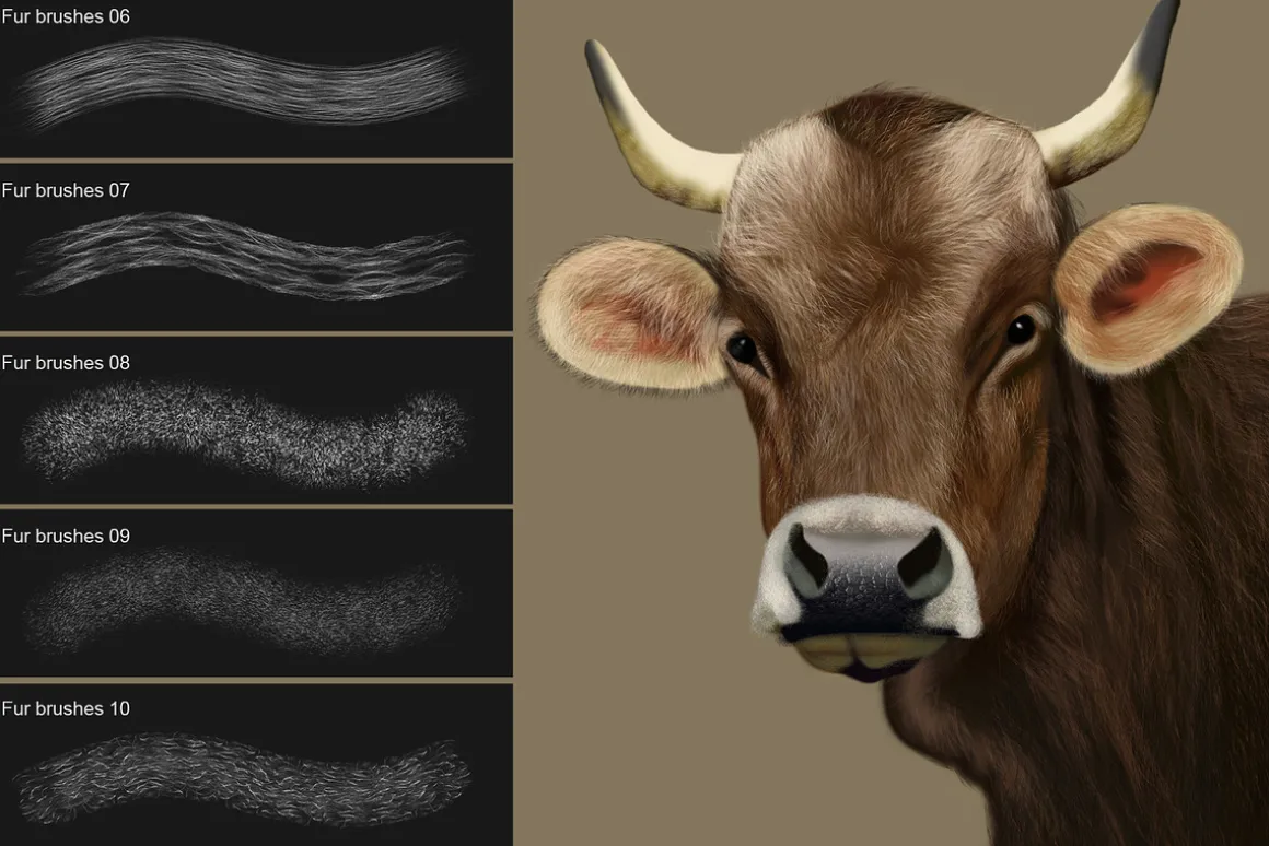 Fur Photoshop Brushes v2