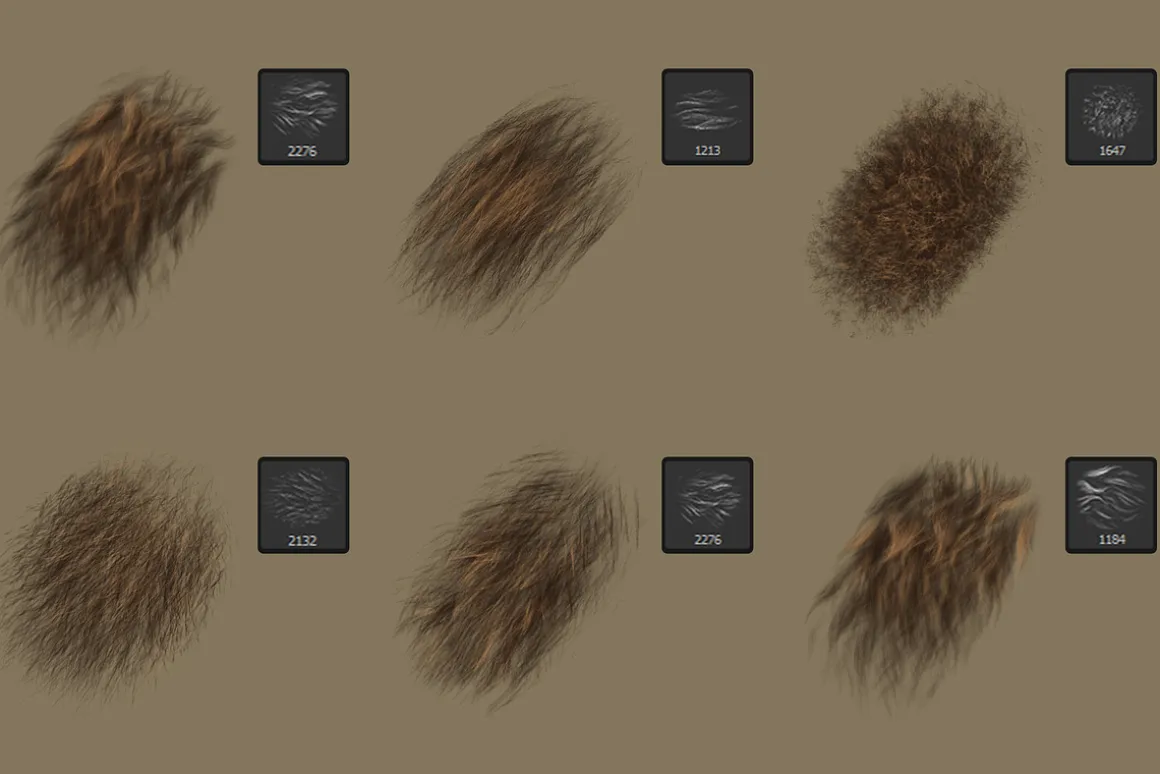 Fur Photoshop Brushes v2
