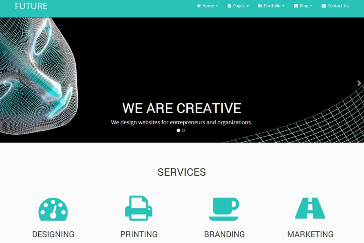 Future - Bootstrap WordPress Theme