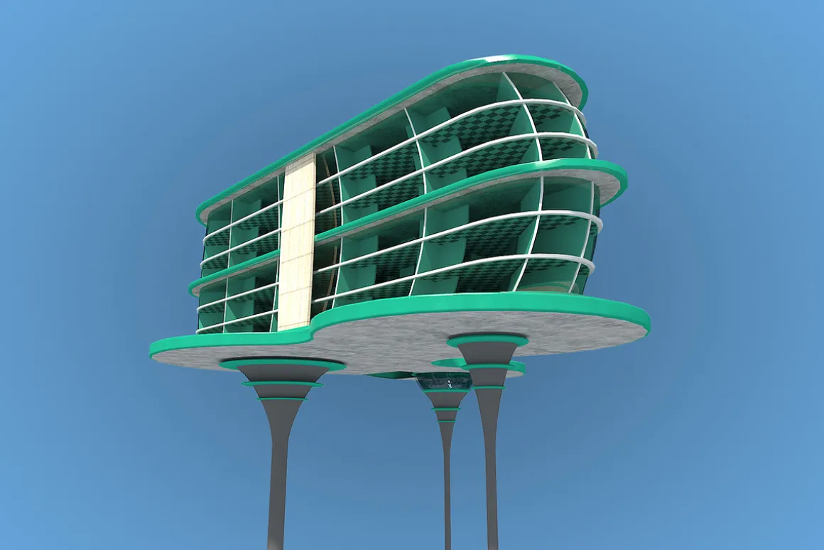 Futuristic Architecture Skyscraper #