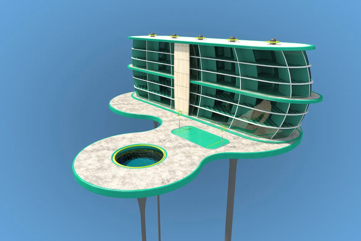Futuristic Architecture Skyscraper #