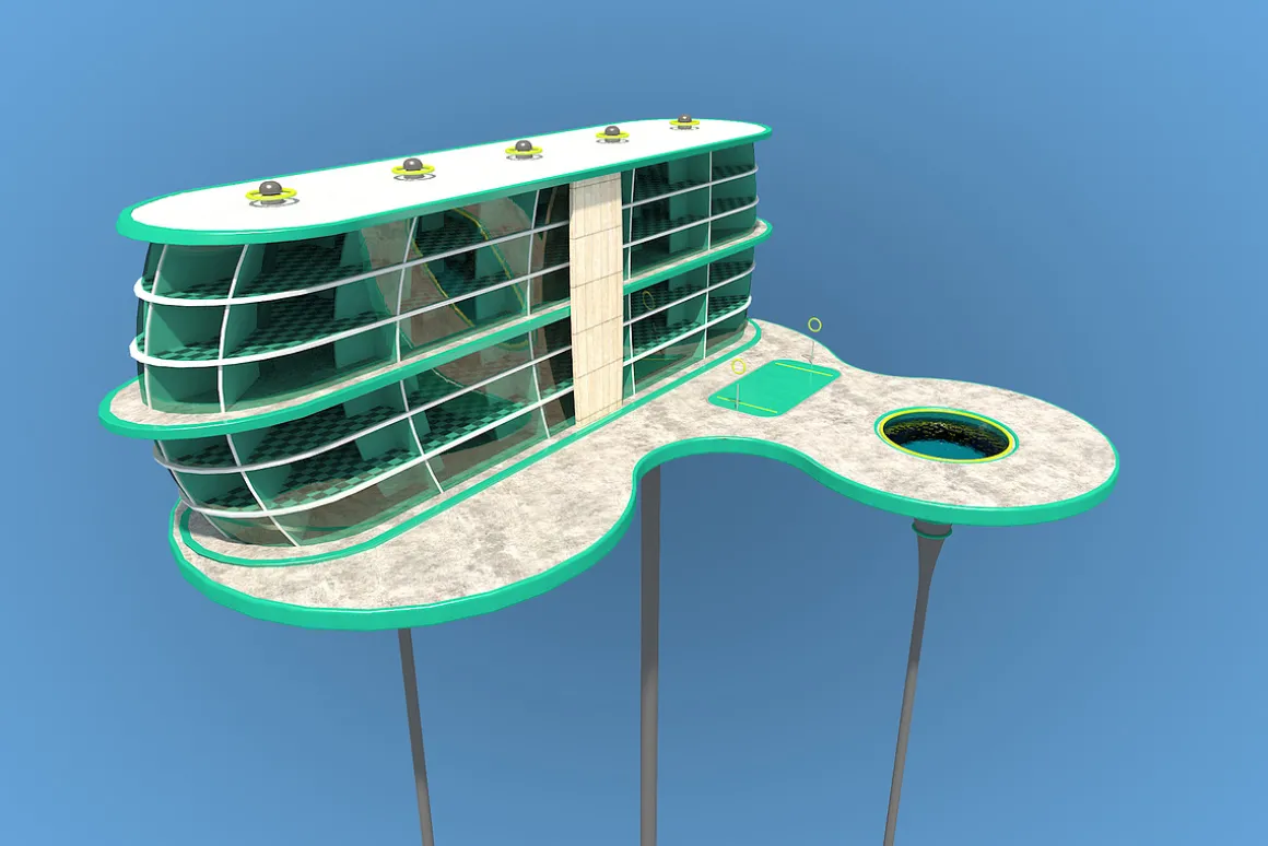 Futuristic Architecture Skyscraper #