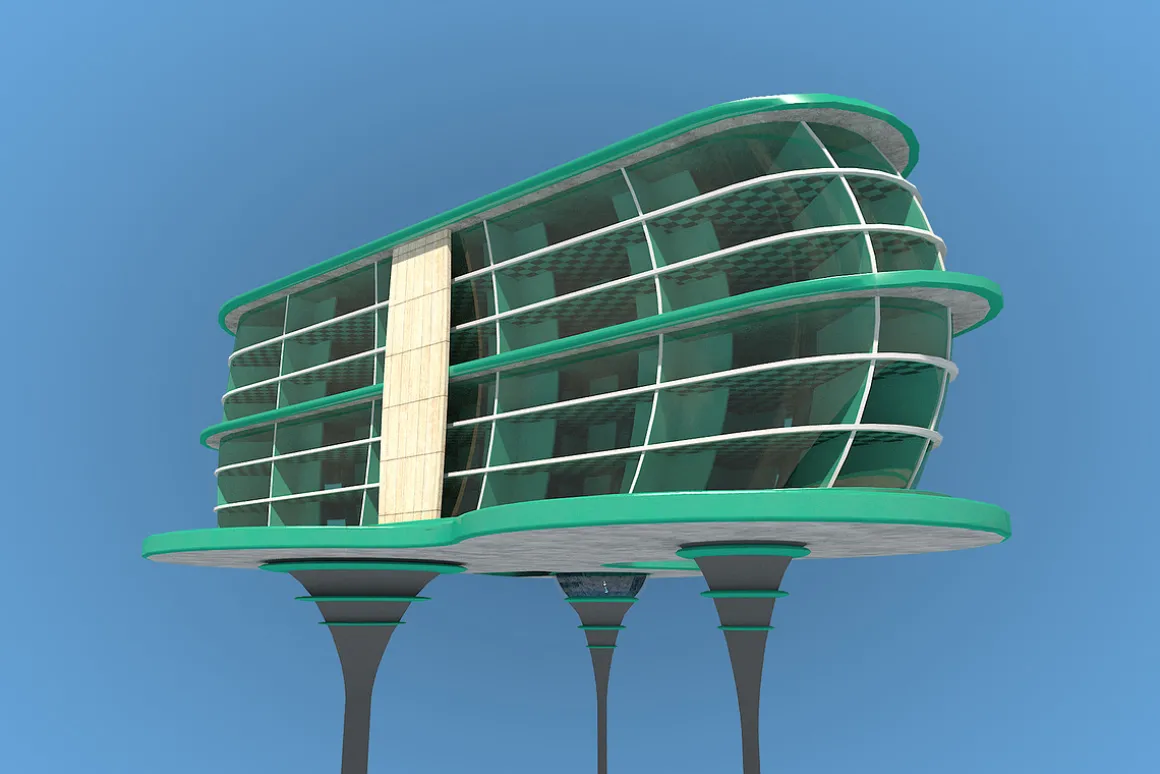 Futuristic Architecture Skyscraper #