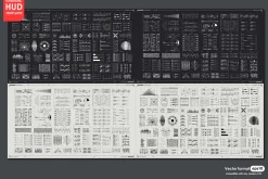 Futuristic Hud Template, Cyber Style