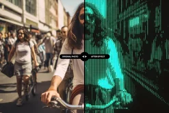 Futuristic Monitor Photo Effect