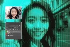 Futuristic Monitor Photo Effect