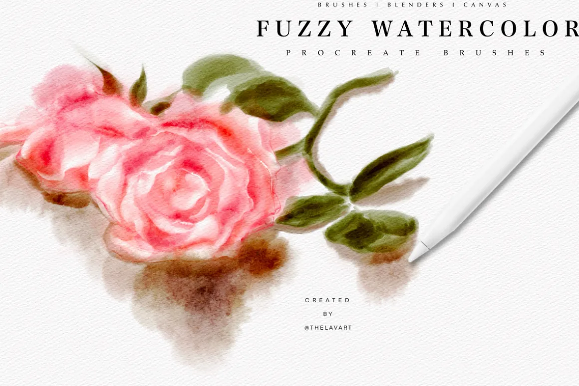 Fuzzy Watercolor Box for Procreate