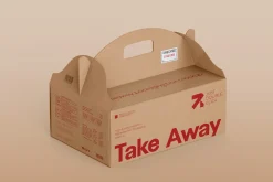 Gable Box Packaging Mockup