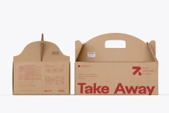 Gable Box Packaging Mockup