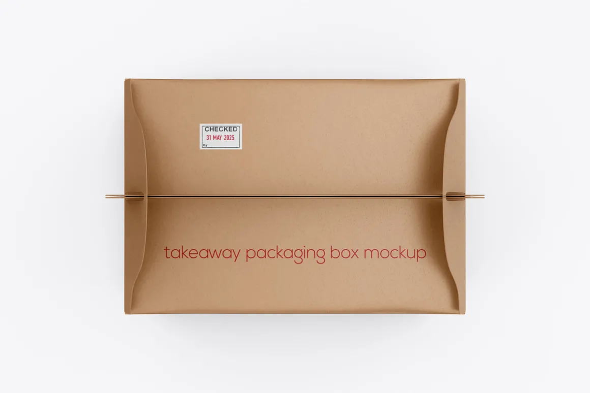 Gable Box Packaging Mockup
