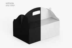 Gable Box Packaging Mockup