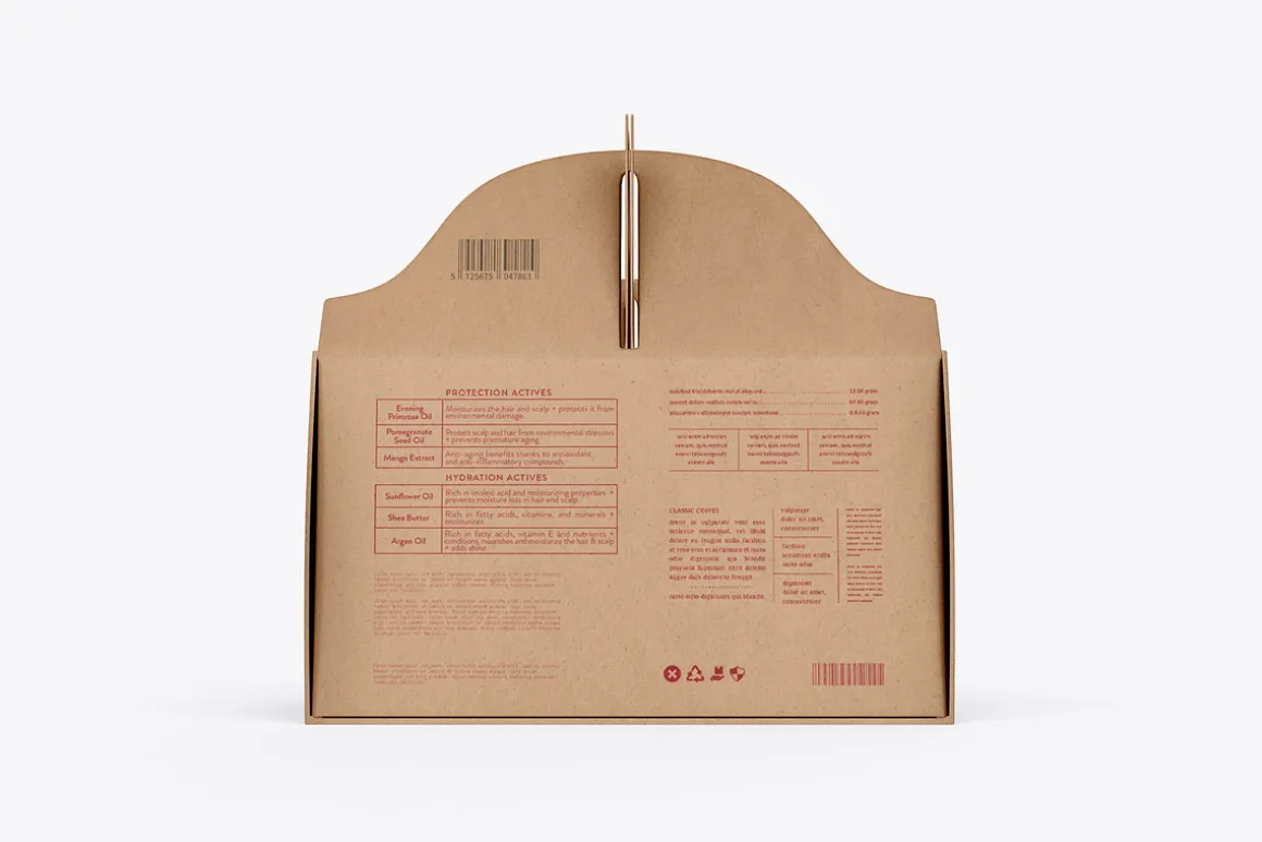 Gable Box Packaging Mockup