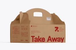 Gable Box Packaging Mockup