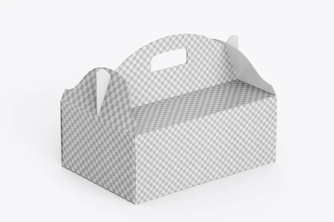 Gable Box Packaging Mockup