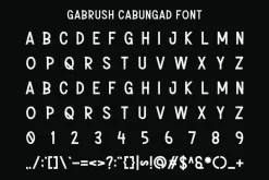 Gabrush Cabungad - Brush Font