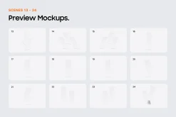 Galaxy S25 Clay Mockups Scenes
