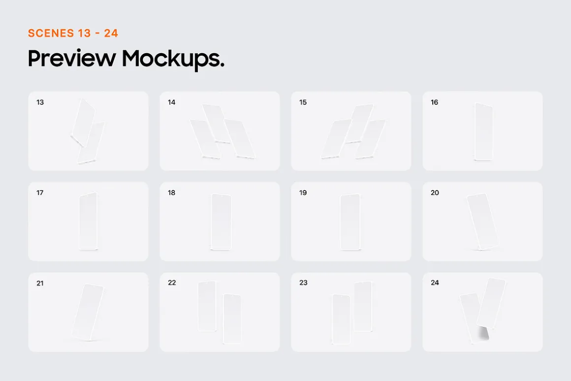 Galaxy S25 Clay Mockups Scenes