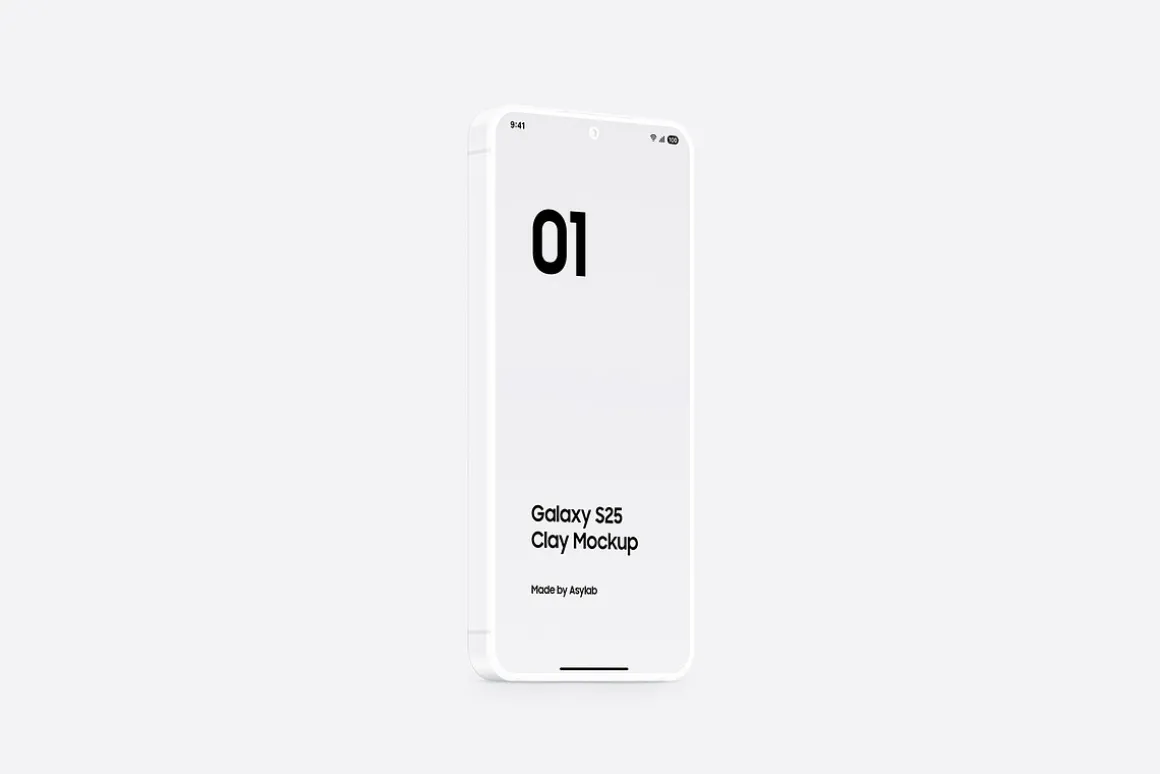 Galaxy S25 Clay Mockups Scenes