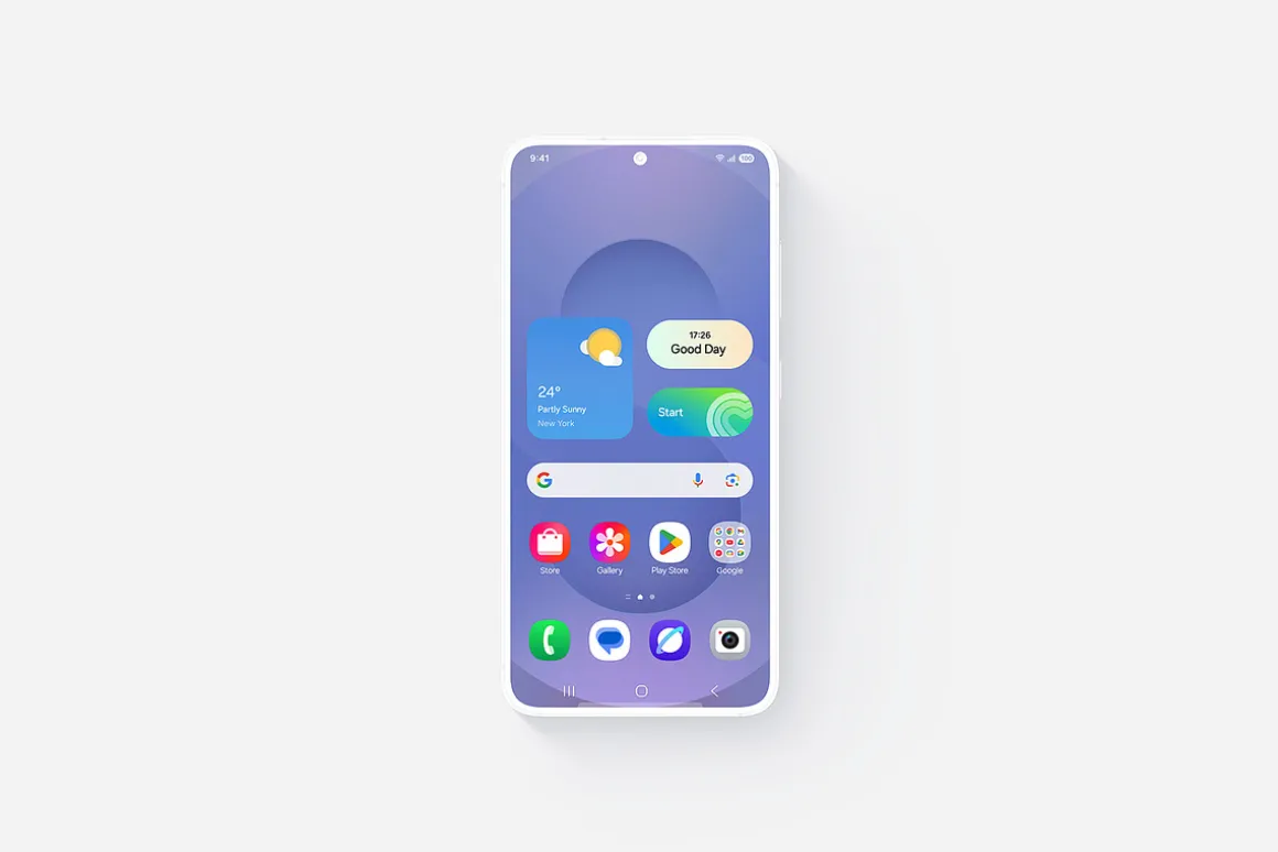 Galaxy S25 Clay Mockups Scenes
