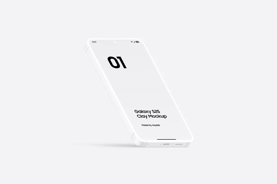 Galaxy S25 Clay Mockups Scenes