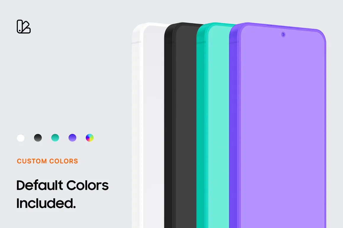 Galaxy S25 Clay Mockups Scenes