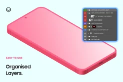 Galaxy S25 Clay Mockups Scenes