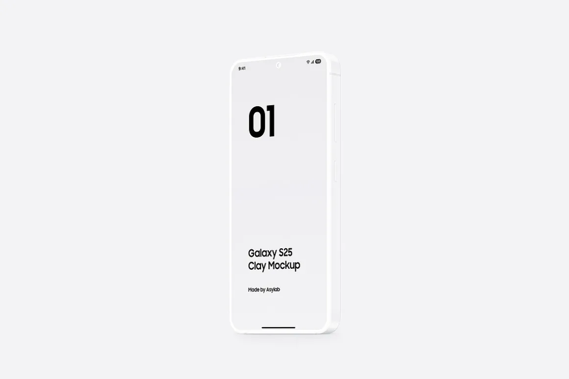 Galaxy S25 Clay Mockups Scenes