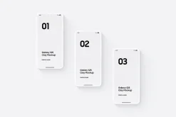 Galaxy S25 Clay Mockups Scenes