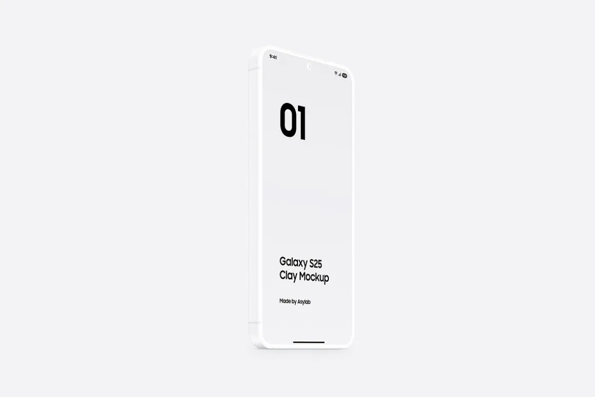 Galaxy S25 Clay Mockups Scenes