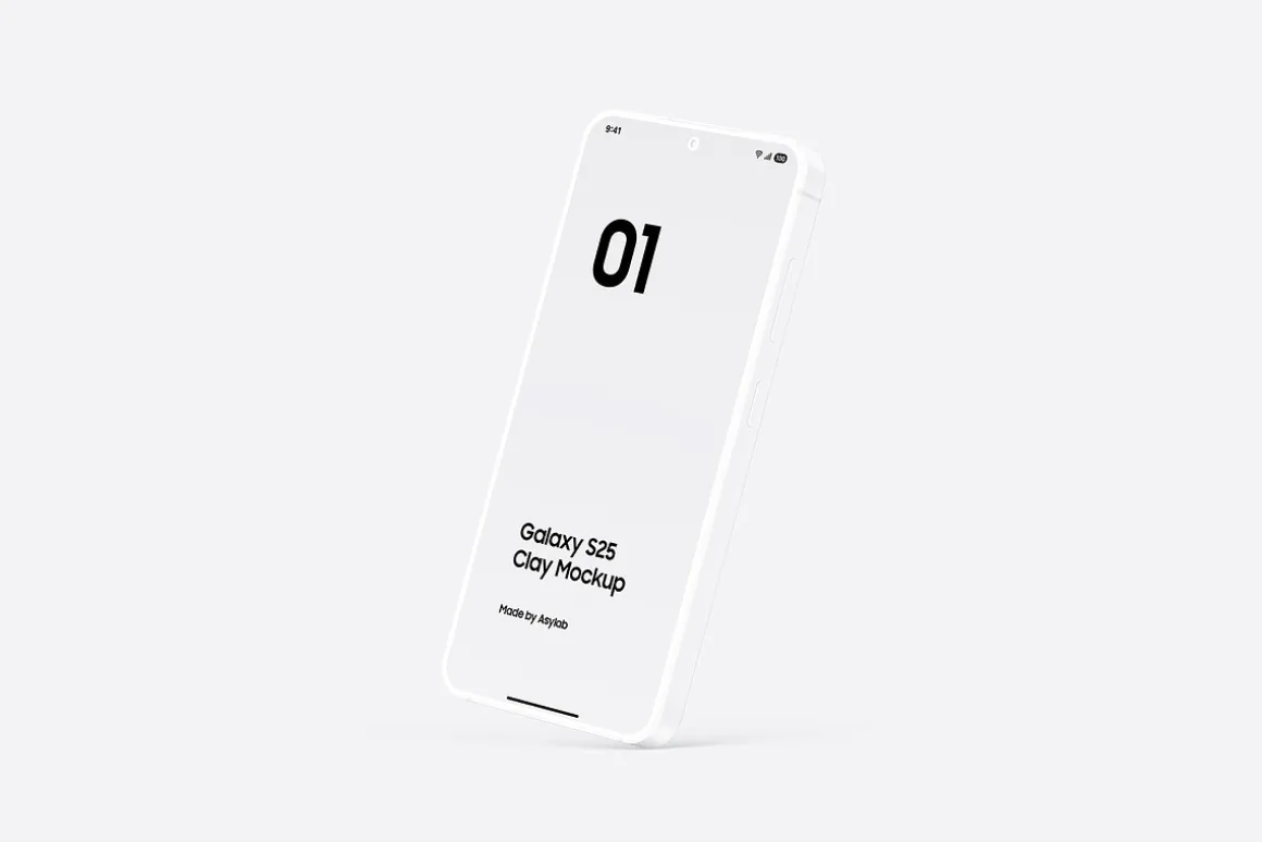 Galaxy S25 Clay Mockups Scenes