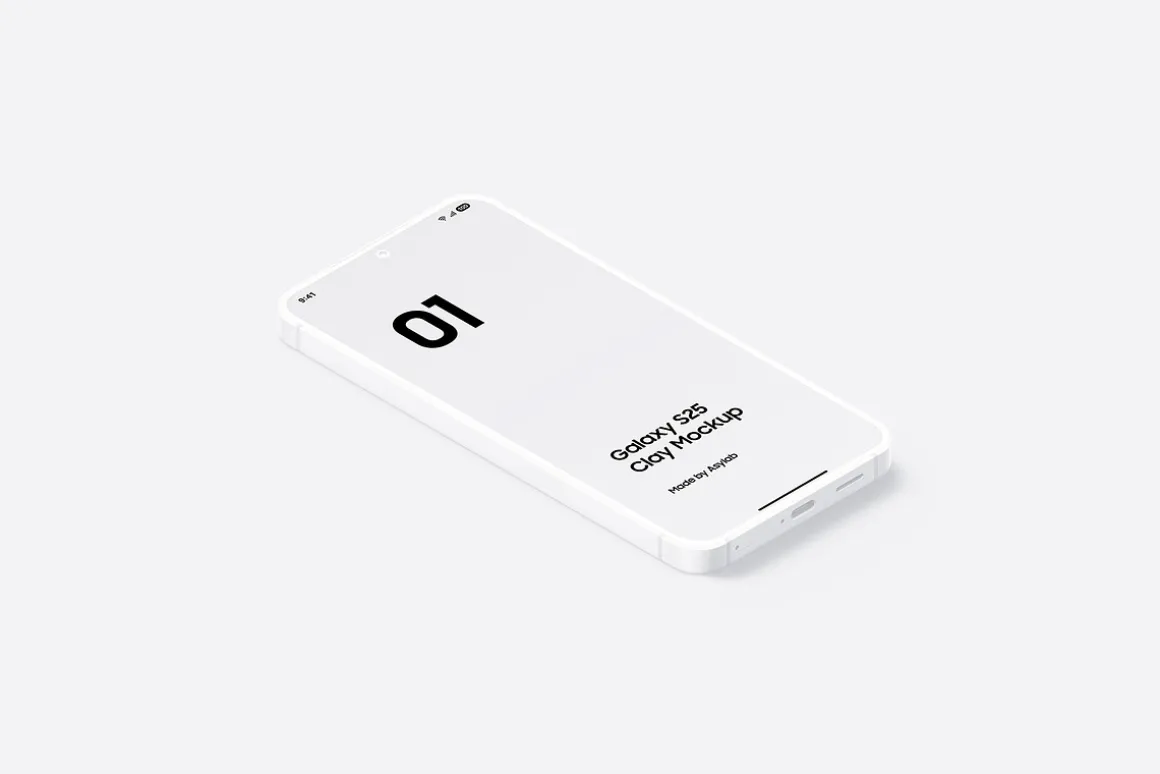 Galaxy S25 Clay Mockups Scenes
