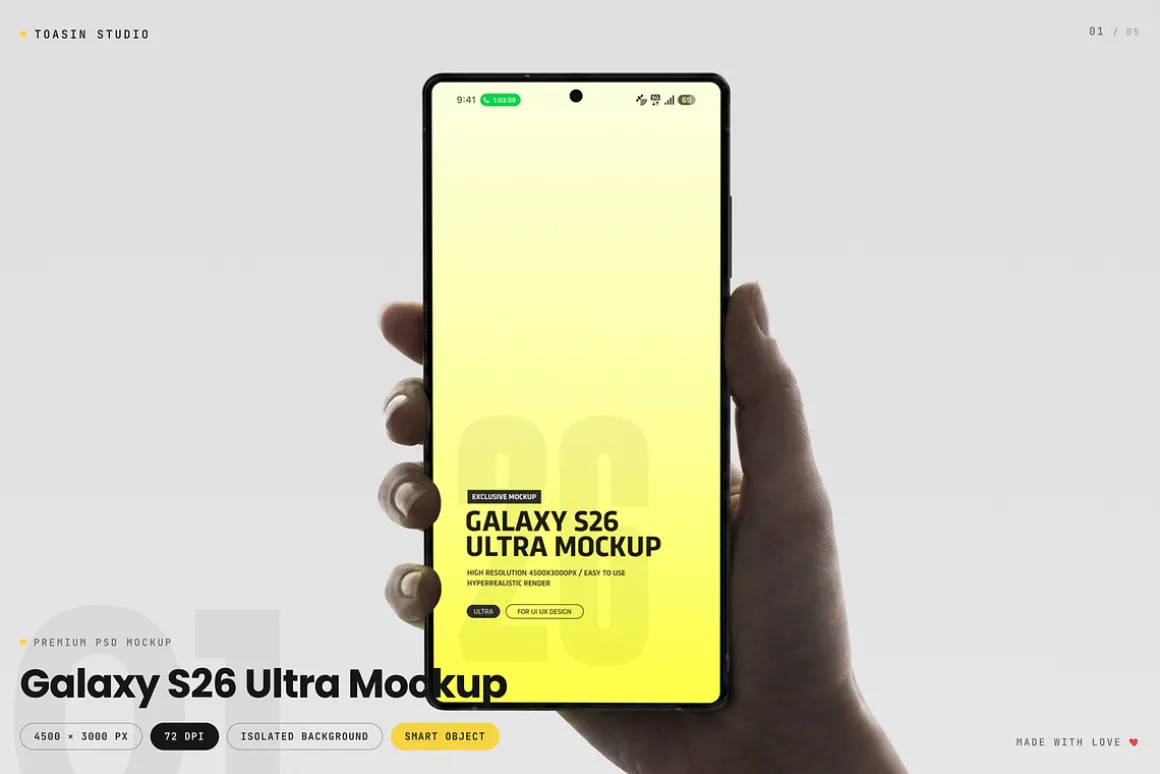 Galaxy S26 Ultra Mockup