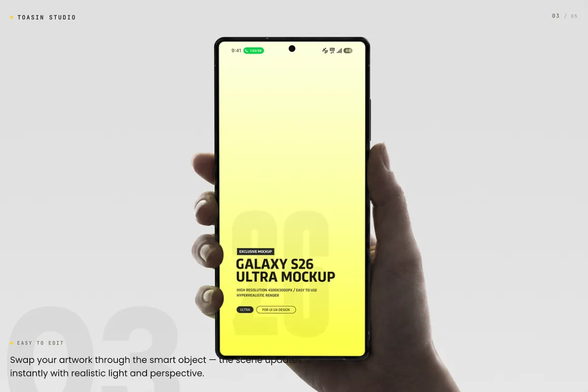 Galaxy S26 Ultra Mockup