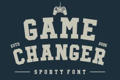 Game Changer Sporty Font