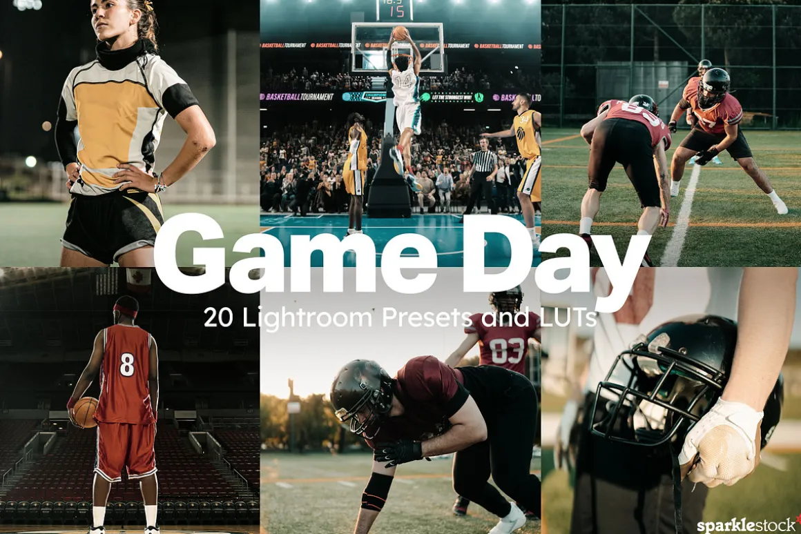 20 Game Day Lightroom Presets LUTs