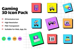 Gaming 3D Icons