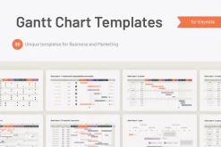 Gantt Chart Keynote Templates