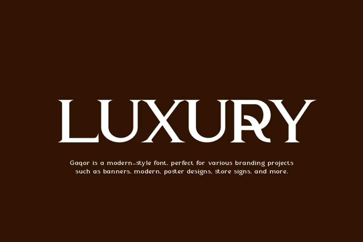 Gaqor - Modern Cinematic Font