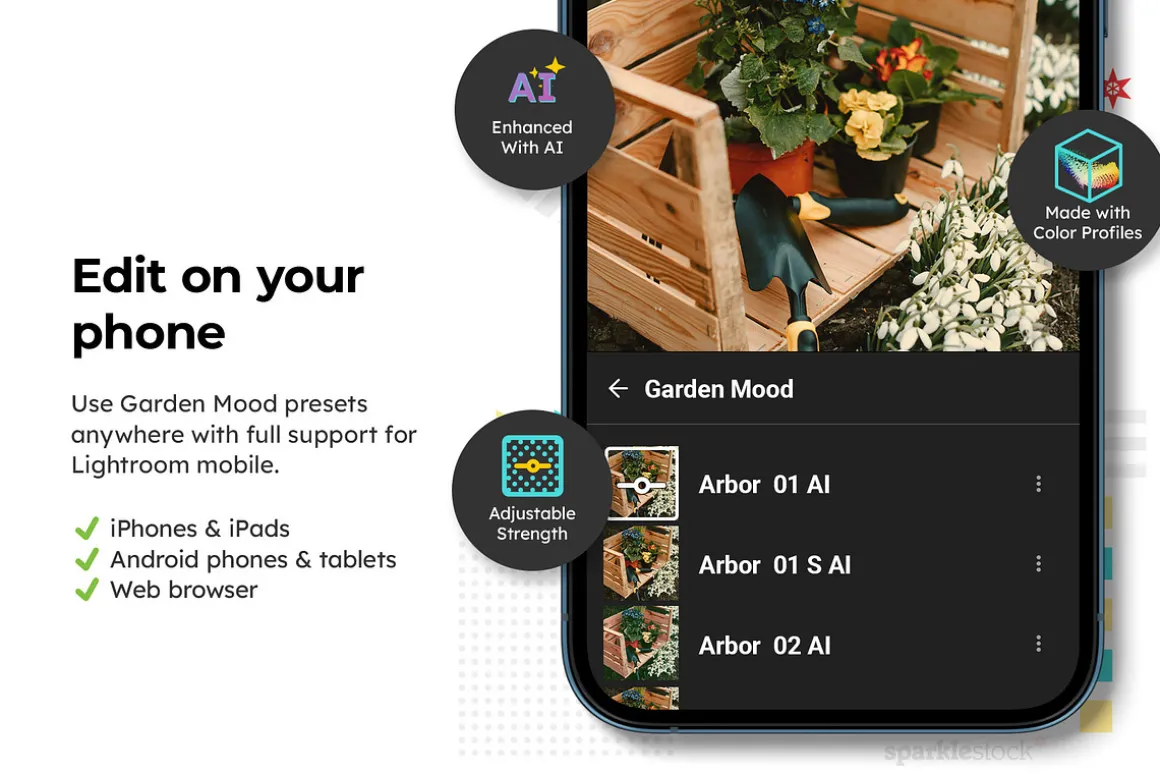 20 Garden Mood Lightroom Presets LUT