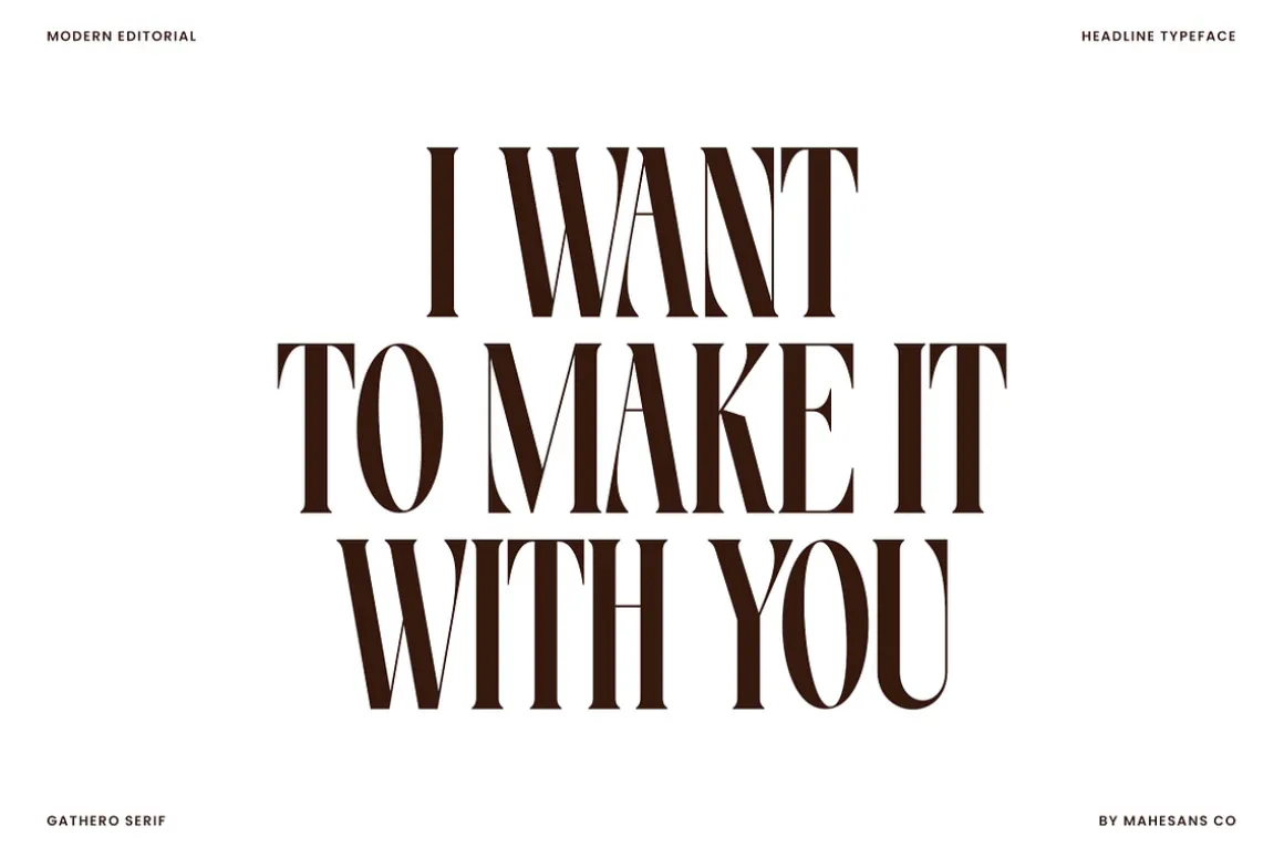 Gathero – Modern Editorial Serif
