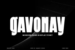 Gavonay - Modern Font
