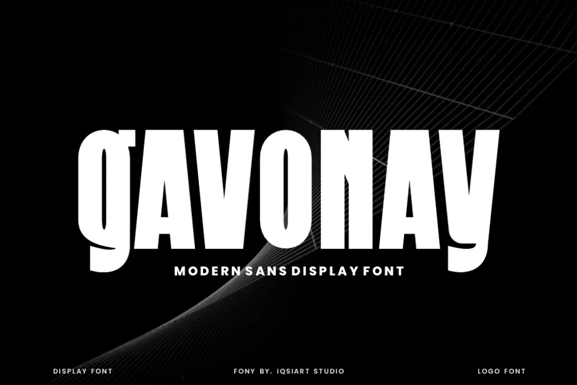 Gavonay - Modern Font