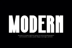 Gavonay - Modern Font