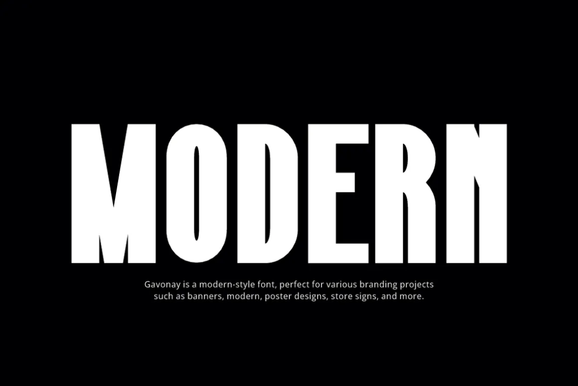 Gavonay - Modern Font