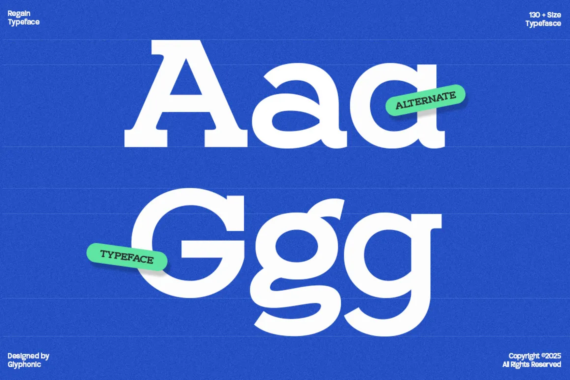 GC Regain - Display Bold Slab Serif