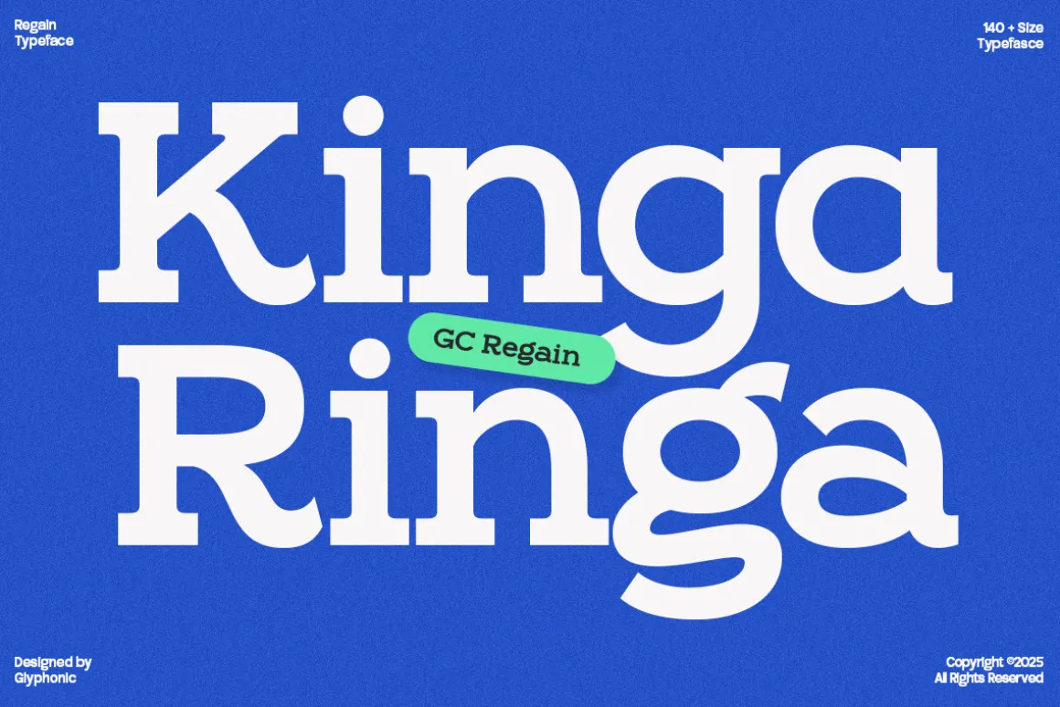 GC Regain - Display Bold Slab Serif