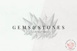 Gems & Stones Geology Illustrations